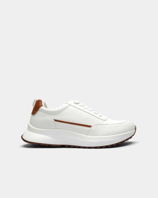 Shoezone Men Sneakers – White with Laces
