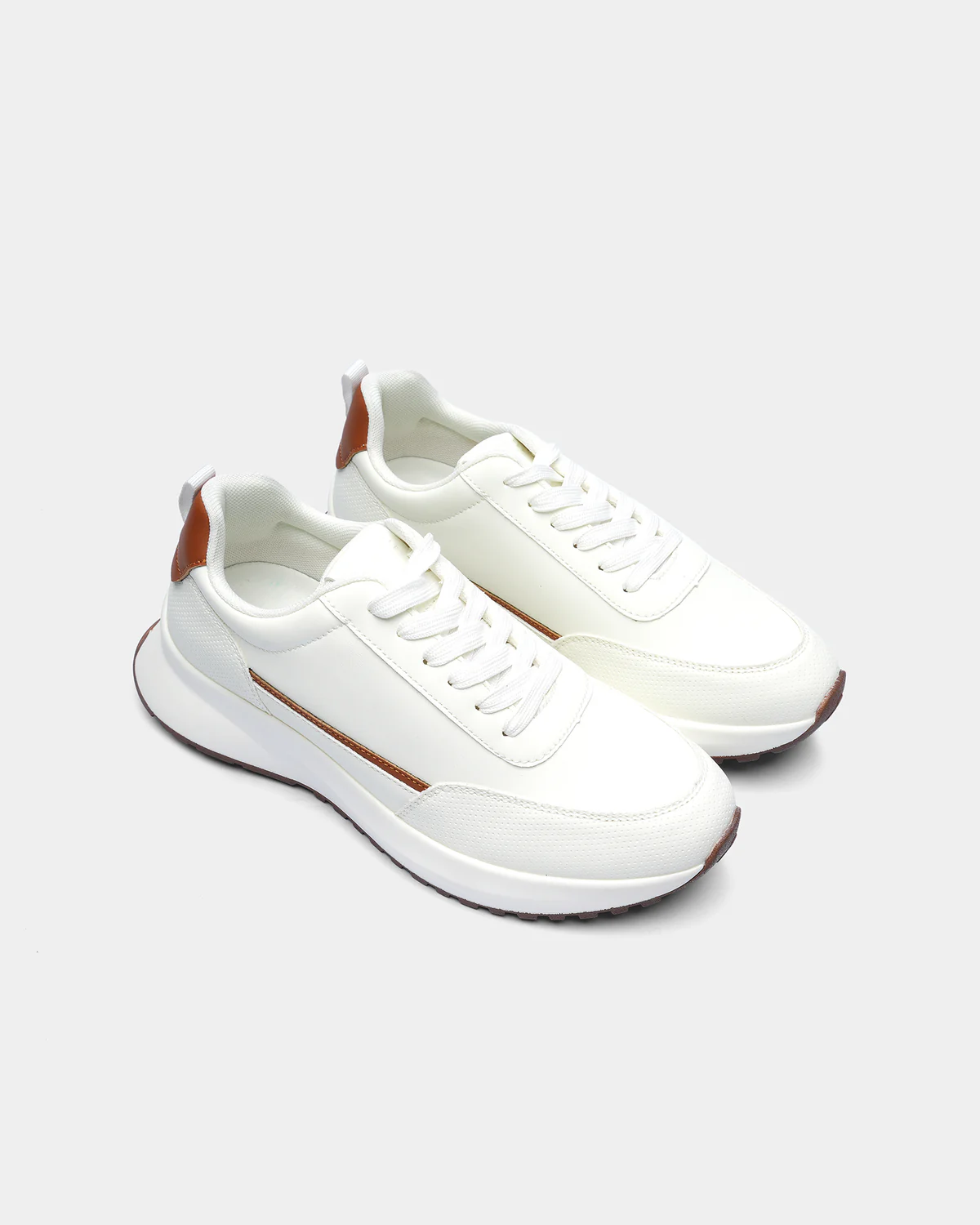 Shoezone Men Sneakers – White with Laces