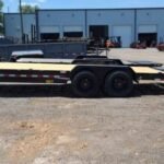 22 Foot Big Tex Super Duty Tandem Axle with Mega Ramp Black Equipment Trailer (16ET-19BK+3MR)