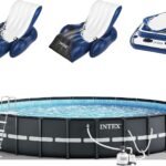 Intex Ultra XTR Round Frame Pool with Pump, Cooler, and Floats (2 Pack)