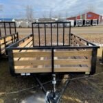7×10 Heavy-Duty Utility Trailer – Single Axle with Wood Floor & LED Lights