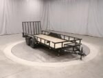 6×16 Heavy-Duty Tandem Axle Utility Trailer – 2025 Steel Frame with Wood Deck