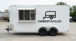 7×14 Enclosed Concession Food Trailer – Tandem Axle White – CARGOTRAILER - Image 5