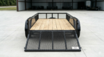 7×12 Tandem Axle Utility Trailer – Wood Deck Black – CARGOTRAILER - Image 4