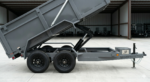7×14 Heavy Duty Commercial Dump Trailer – 14k GVWR Gray – CARGOTRAILER - Image 3