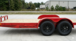 8.5×20 Flatbed Car Hauler Trailer – Tandem Axle Red – CARGOTRAILER - Image 3