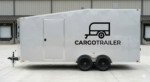 8.5×24 Enclosed Car Hauler Trailer – Tandem Axle Silver – CARGOTRAILER - Image 3
