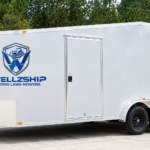 8.5×24 Enclosed Car Hauler Trailer – Tandem Axle Silver – Wellzship