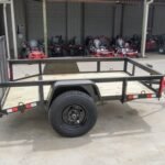 5×8 Powder Coated Dovetail Utility Trailer Single 3,500lb Axle