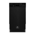 FORNO Espresso Polo 18″ Built-in Dishwasher in Black, FDWBI8041-18BLK