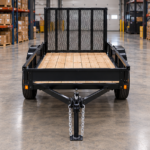 Cargotrailer 5′ x 8′ Utility Trailer – Single Axle, Wood Deck, Mesh Ramp Gate - Image 4