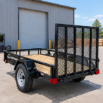 Cargotrailer 5′ x 10′ Utility Trailer – Single Axle, Wood Deck, Mesh Ramp Gate - Image 2