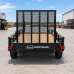 Cargotrailer 6′ x 12′ Goods Trailer – Tandem Axle, Wood Deck, Mesh Ramp Gate - Image 4