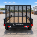 Cargotrailer 7′ x 16′ Goods Trailer – Tandem Axle, Wood Deck, Mesh Ramp Gate - Image 4