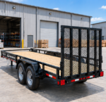 Cargotrailer 7′ x 20′ Goods Trailer – Tandem Axle, Wood Deck, Mesh Ramp Gate - Image 2