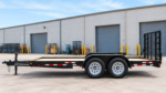 Cargotrailer 6′ x 10′ Flatbed Trailer – Tandem Axle, Wood Deck, Bi-Fold Mesh Ramp Gate - Image 2