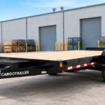 Cargotrailer 6′ x 12′ Flatbed Trailer – Tandem Axle, Wood Deck, Drive-Over Fenders