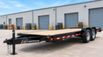 Cargotrailer 7′ x 18′ Flatbed Trailer – Tandem Axle, Wood Deck, Drive-Over Fenders