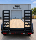 Cargotrailer 6′ x 12′ Flatbed Trailer – Tandem Axle, Wood Deck, Stand-Up Ramps - Image 2