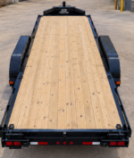 Cargotrailer 6′ x 12′ Flatbed Trailer – Tandem Axle, Wood Deck, Stand-Up Ramps - Image 4