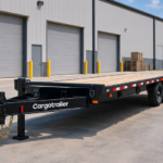 Cargotrailer 7′ x 18′ Flatbed Trailer – Tandem Axle, Deckover, Wood Deck