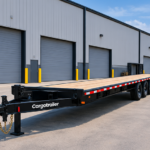 Cargotrailer 8.5′ x 40′ Flatbed Trailer – Triple Axle, Deckover, Wood Deck