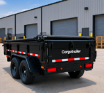 Cargotrailer 7′ x 12′ Tipper Trailer – Tandem Axle, Hydraulic Dump, Tarp Kit - Image 2