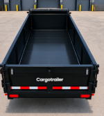 Cargotrailer 7′ x 14′ Tipper Trailer – Tandem Axle, Hydraulic Dump, Tarp Kit - Image 4
