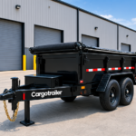 Cargotrailer 7′ x 16′ Tipper Trailer – Tandem Axle, Hydraulic Dump, Tarp Kit