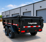 Cargotrailer 7′ x 16′ Tipper Trailer – Tandem Axle, Hydraulic Dump, Tarp Kit - Image 2