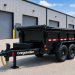 Cargotrailer 8′ x 20′ Tipper Trailer – Tandem Axle, Hydraulic Dump, Tarp Kit