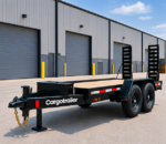 Cargotrailer 6.5′ x 12′ Plant Trailer – Tandem Axle, Stand-Up Ramps, Wood Deck