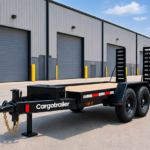 Cargotrailer 6.5′ x 12′ Plant Trailer – Tandem Axle, Stand-Up Ramps, Wood Deck