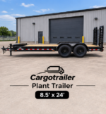 Cargotrailer 8.5′ x 24′ Plant Trailer – Tandem Axle, Stand-Up Ramps, Wood Deck - Image 4