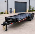 Cargotrailer 8.5′ x 28′ Car Transporter Trailer – Tandem Axle, Steel Channel Deck, Drive-Over Fenders