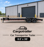 Cargotrailer 8.5′ x 36′ Car Transporter Trailer – Tandem Axle, Steel Channel Deck, Multi-Car Length - Image 4