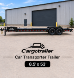 Cargotrailer 8.5′ x 53′ Car Transporter Trailer – Tandem Axle, Steel Channel Deck, Multi-Car Length - Image 4