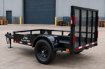 Cargotrailer 4′ x 6′ Motorbike Trailer – Single Axle, Steel Floor, Mesh Ramp Gate - Image 2