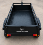 Cargotrailer 5′ x 8′ Motorbike Trailer – Single Axle, Steel Box Body, Top Rail - Image 3