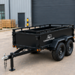 Cargotrailer 5′ x 8′ Quad Trailer – Tandem Axle, All-Terrain Tires, Steel Box Body