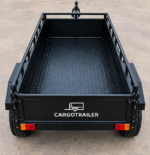 Cargotrailer 7′ x 14′ Quad Trailer – Triple Axle, All-Terrain Tires, Steel Box Body - Image 3