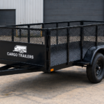Cargotrailer 6′ x 12′ Cargo Trailer – Tandem Axle, High Mesh Sides, Ramp Gate
