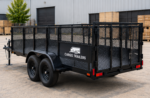 Cargotrailer 6′ x 12′ Cargo Trailer – Tandem Axle, High Mesh Sides, Ramp Gate - Image 2