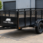 Cargotrailer 6.5′ x 14′ Cargo Trailer – Tandem Axle, High Mesh Sides, Ramp Gate