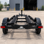 Cargotrailer 12 ft x 14 ft Jet Ski Trailer – Tandem Axle, Carpeted Bunks, Winch Stand - Image 2