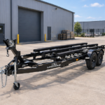 Cargotrailer 24 ft x 42 ft Jet Ski Trailer – Tandem Axle, Carpeted Bunks, Winch Stand