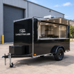 Cargotrailer 6′ x 8′ Catering Trailer – Single Axle, Stainless Kitchen, Serving Window