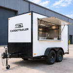 Cargotrailer 6′ x 10′ Catering Trailer – Tandem Axle, Stainless Kitchen, Serving Window