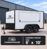 Cargotrailer 6′ x 10′ Catering Trailer – Tandem Axle, Stainless Kitchen, Serving Window - Image 4