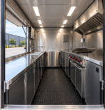 Cargotrailer 7′ x 12′ Catering Trailer – Tandem Axle, Stainless Kitchen, Serving Window - Image 3